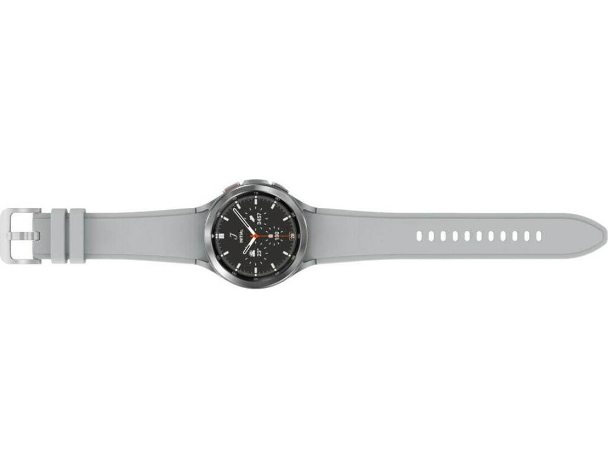 Samsung Galaxy Watch4 Classic Bluetooth Stainless Steel 46mm Αδιάβροχο με Παλμογράφο (Silver) Samsung Galaxy Watch4 Classic Bluetooth Stainless Steel 46mm Αδιάβροχο με Παλμογράφο (Silver)