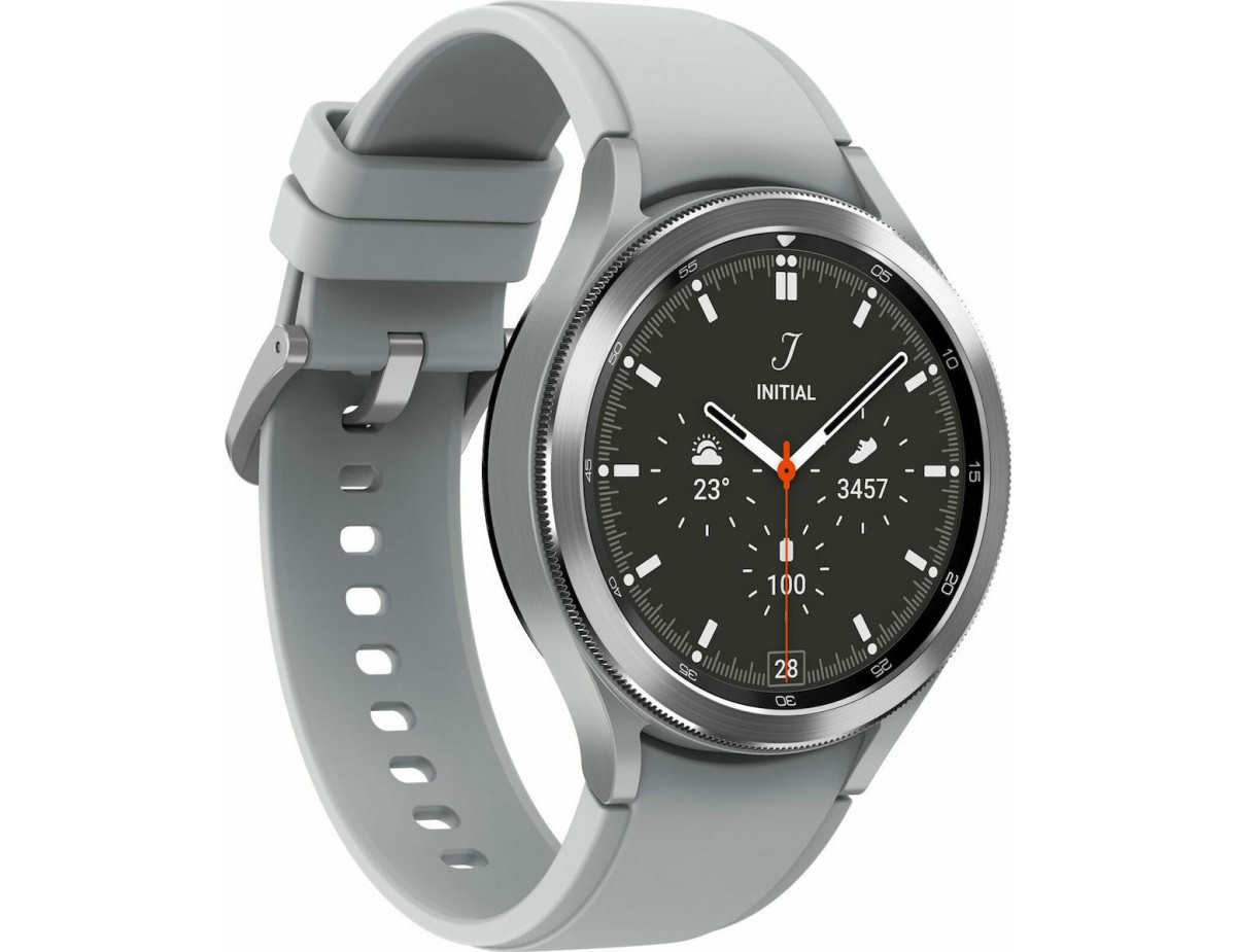 Samsung Galaxy Watch4 Classic Bluetooth Stainless Steel 46mm Αδιάβροχο με Παλμογράφο (Silver) Samsung Galaxy Watch4 Classic Bluetooth Stainless Steel 46mm Αδιάβροχο με Παλμογράφο (Silver)