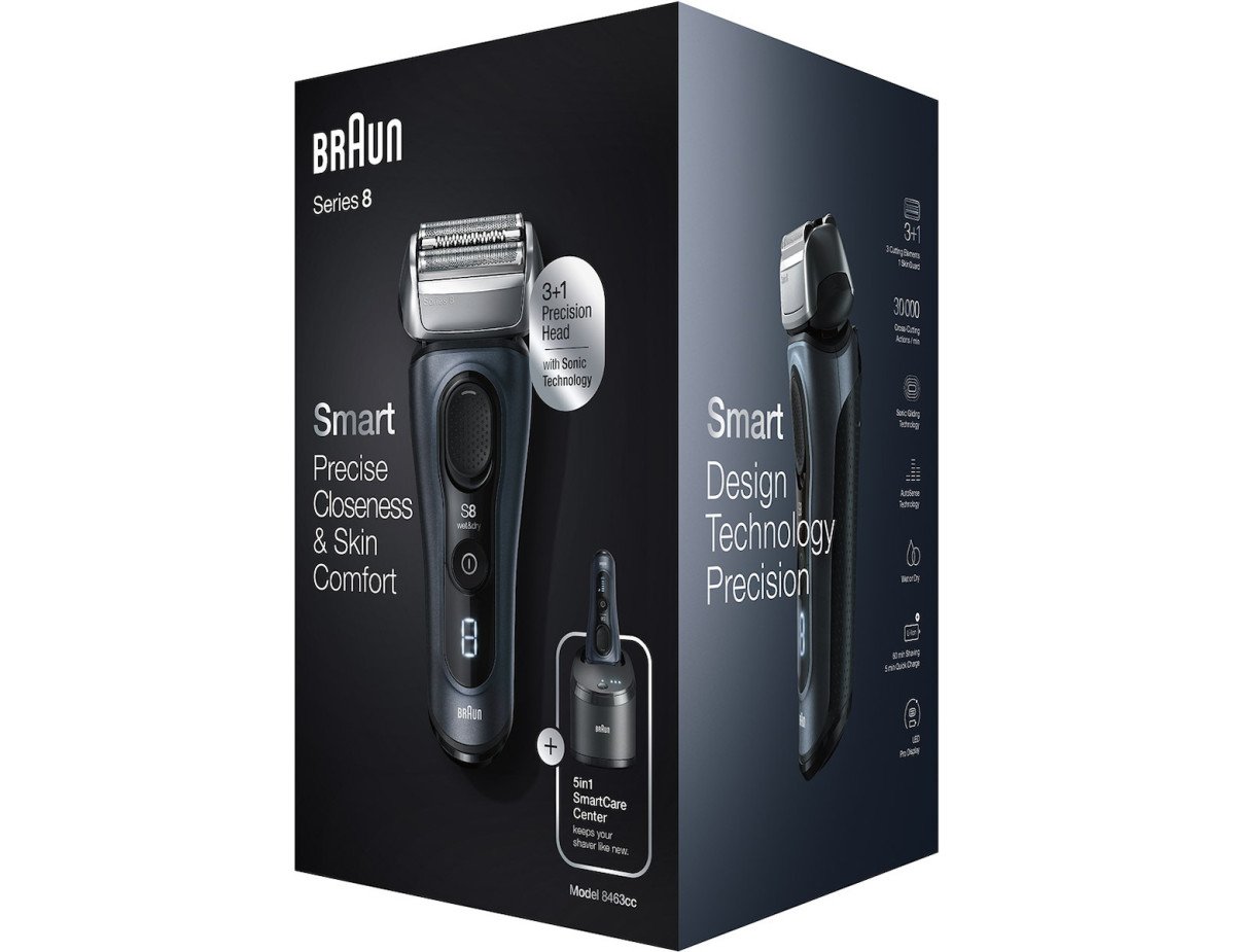 Braun Series 8 Ξυριστική Μηχανή Προσώπου Επαναφορτιζόμενη