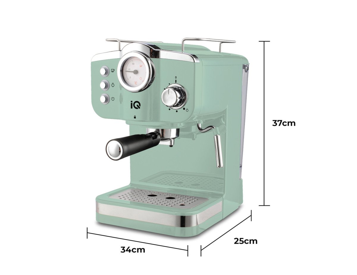 IQ CM-175 Μηχανή Espresso 1100W Πίεσης 20bar Πράσινη