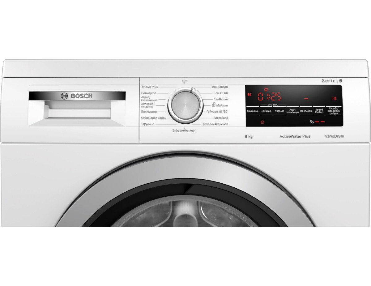 Bosch WUU28T08GR Πλυντήριο Ρούχων 8kg 1400 Στροφών