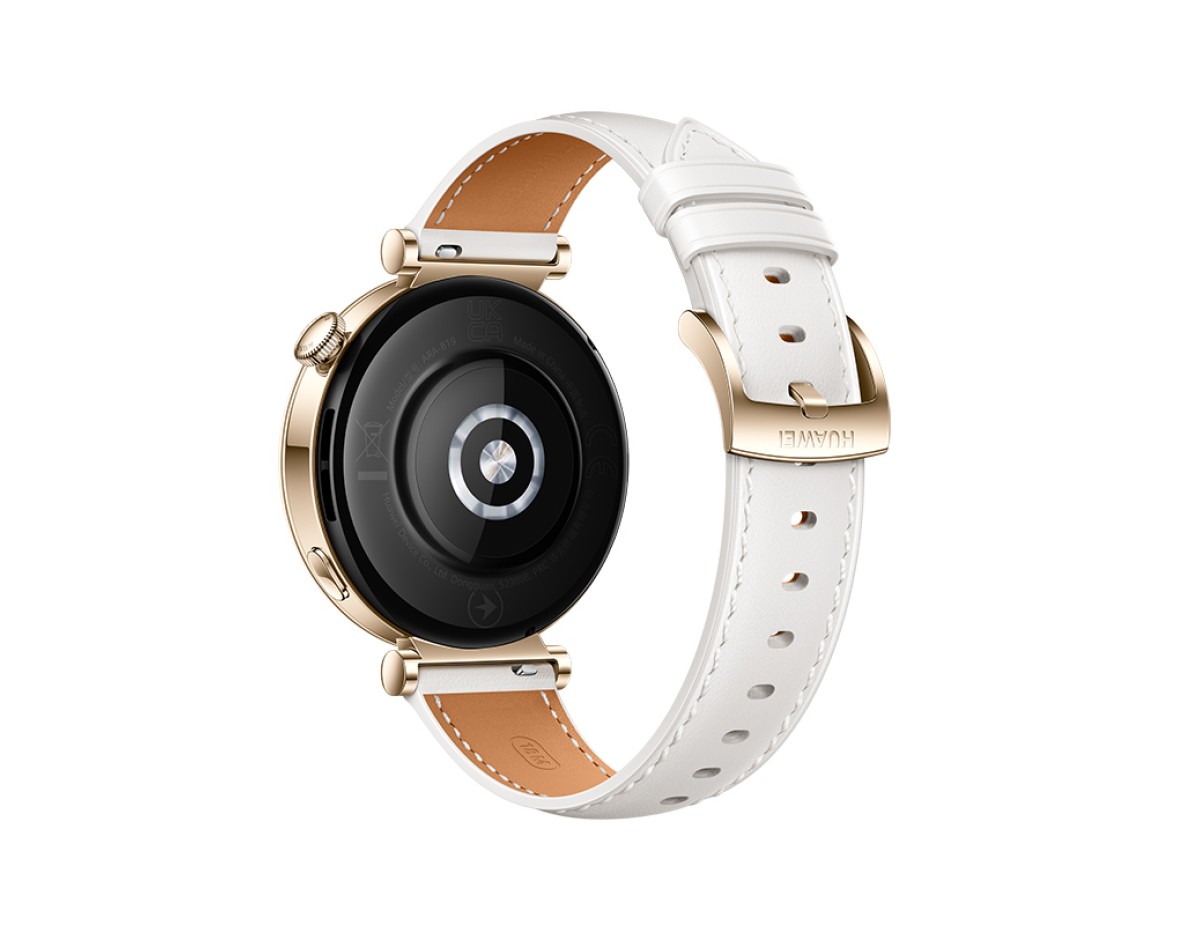 Huawei Watch GT 4 Stainless Steel 41mm Αδιάβροχο με Παλμογράφο (White Leather Strap)