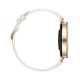 Huawei Watch GT 4 Stainless Steel 41mm Αδιάβροχο με Παλμογράφο (White Leather Strap)