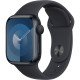 Apple Watch Series 9 Aluminium 41mm Αδιάβροχο με Παλμογράφο (Midnight με Midnight Sport Band (M/L))