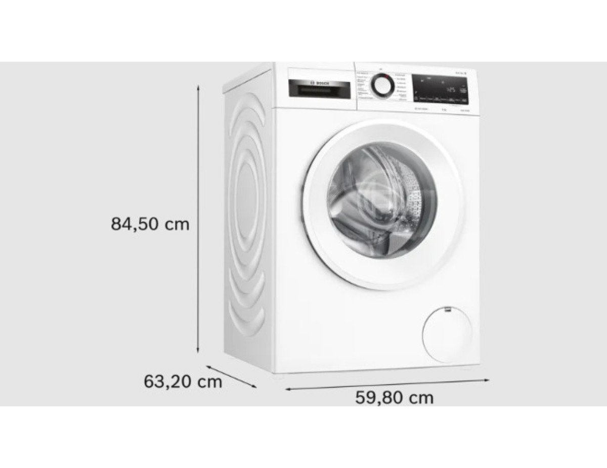 Bosch Πλυντήριο Ρούχων 9kg με Ατμό 1400 Στροφών WGG244ZHGR