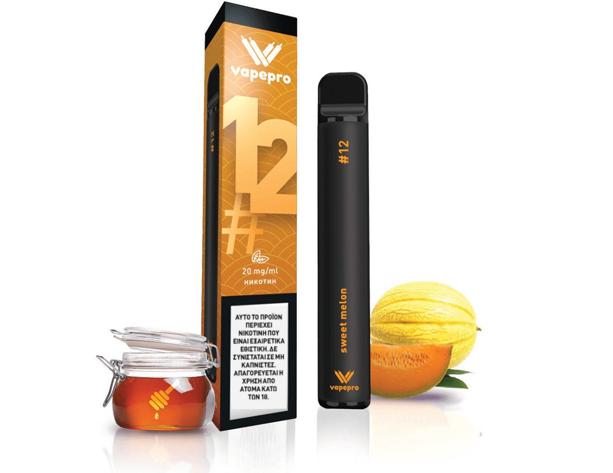 Vapepro Sweet Melon Disposable Pen Kit 2ml με Ενσωματωμένη Μπαταρία 20mg