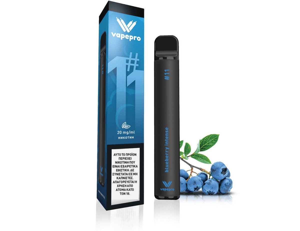 Vapepro Blueberry Intense Disposable Pen Kit 2ml με Ενσωματωμένη Μπαταρία 20mg