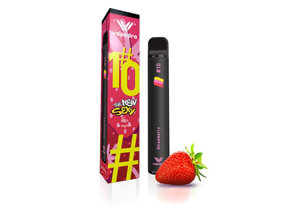 Vapepro #10 Strawberry Fusion Disposable Pod Kit 4ml με Ενσωματωμένη Μπαταρία 0mg