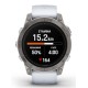 Garmin Epix Pro (Gen 2) Sapphire Edition Titanium 47mm Αδιάβροχο Smartwatch με Παλμογράφο (Whitestone Silicone Band)