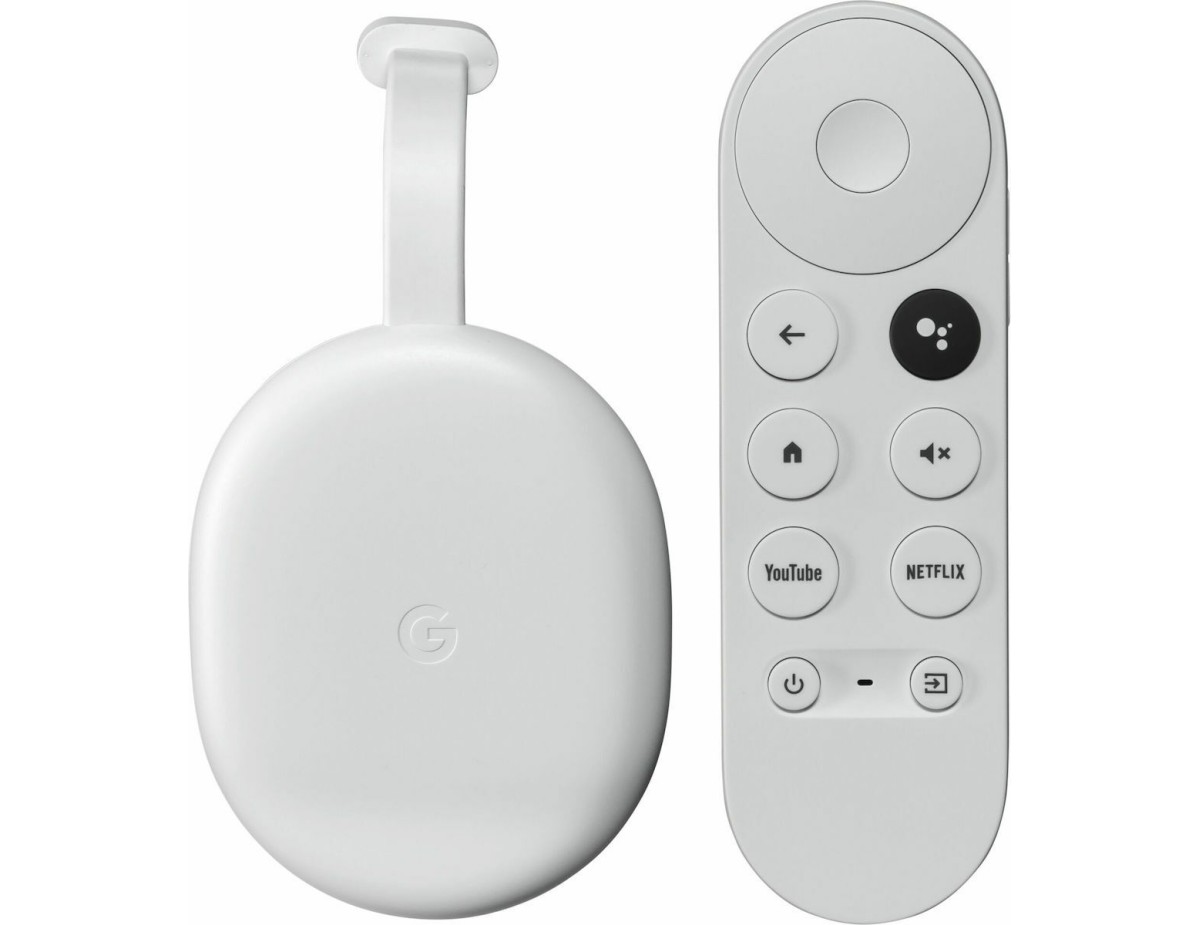 Google Smart TV Stick Chromecast with Google TV 4K UHD με Bluetooth / Wi-Fi / HDMI και Google Assistant Snow