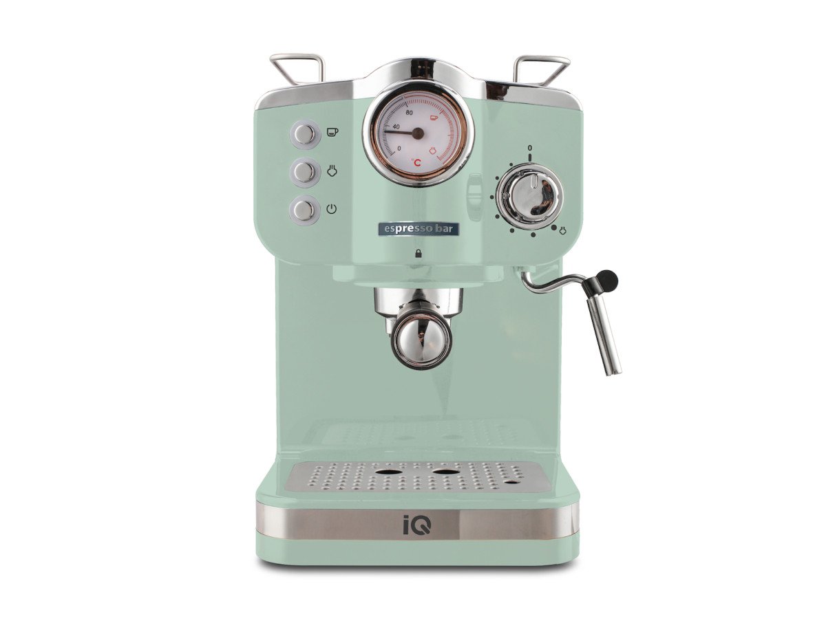 IQ CM-175 Μηχανή Espresso 1100W Πίεσης 20bar Πράσινη