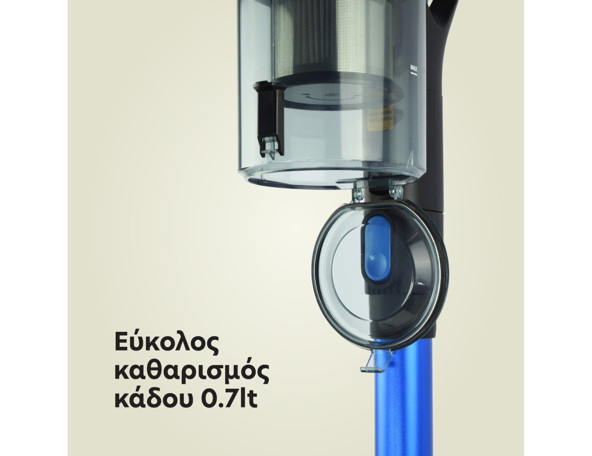 IQ Storm Max Επαναφορτιζόμενη Σκούπα Stick & Χειρός 37V Μπλε