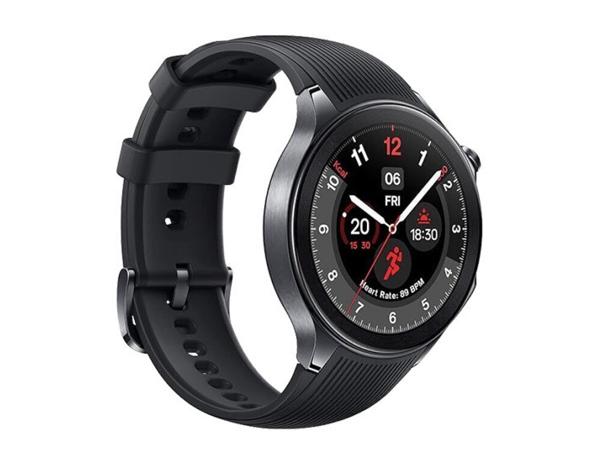 OnePlus Watch 2 Stainless Steel 47mm Αδιάβροχο με Παλμογράφο (Black Steel)