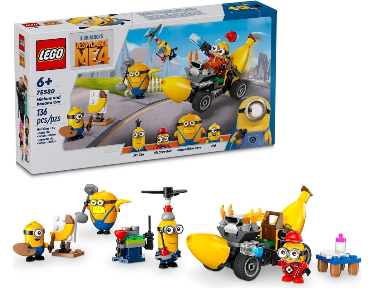 Lego Minions Banana Car για 6+ Ετών 136τμχ 75580