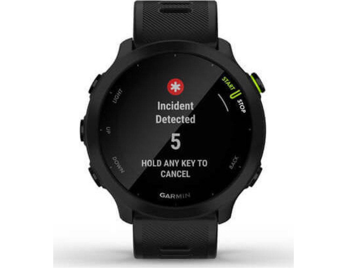 Garmin Forerunner 55 42mm Αδιάβροχο Smartwatch με Παλμογράφο (Black)