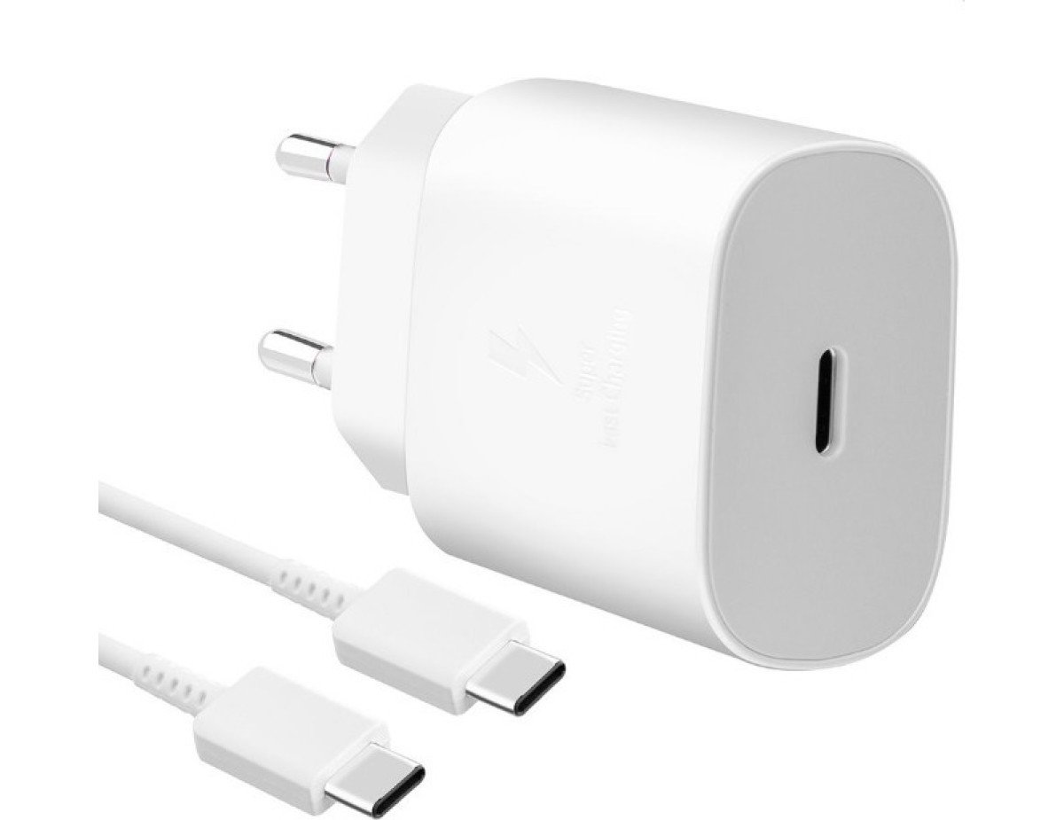 Samsung Φορτιστής Χωρίς Καλώδιο με Θύρα USB-C 25W Power Delivery Λευκός (EP-TA800E Bulk)