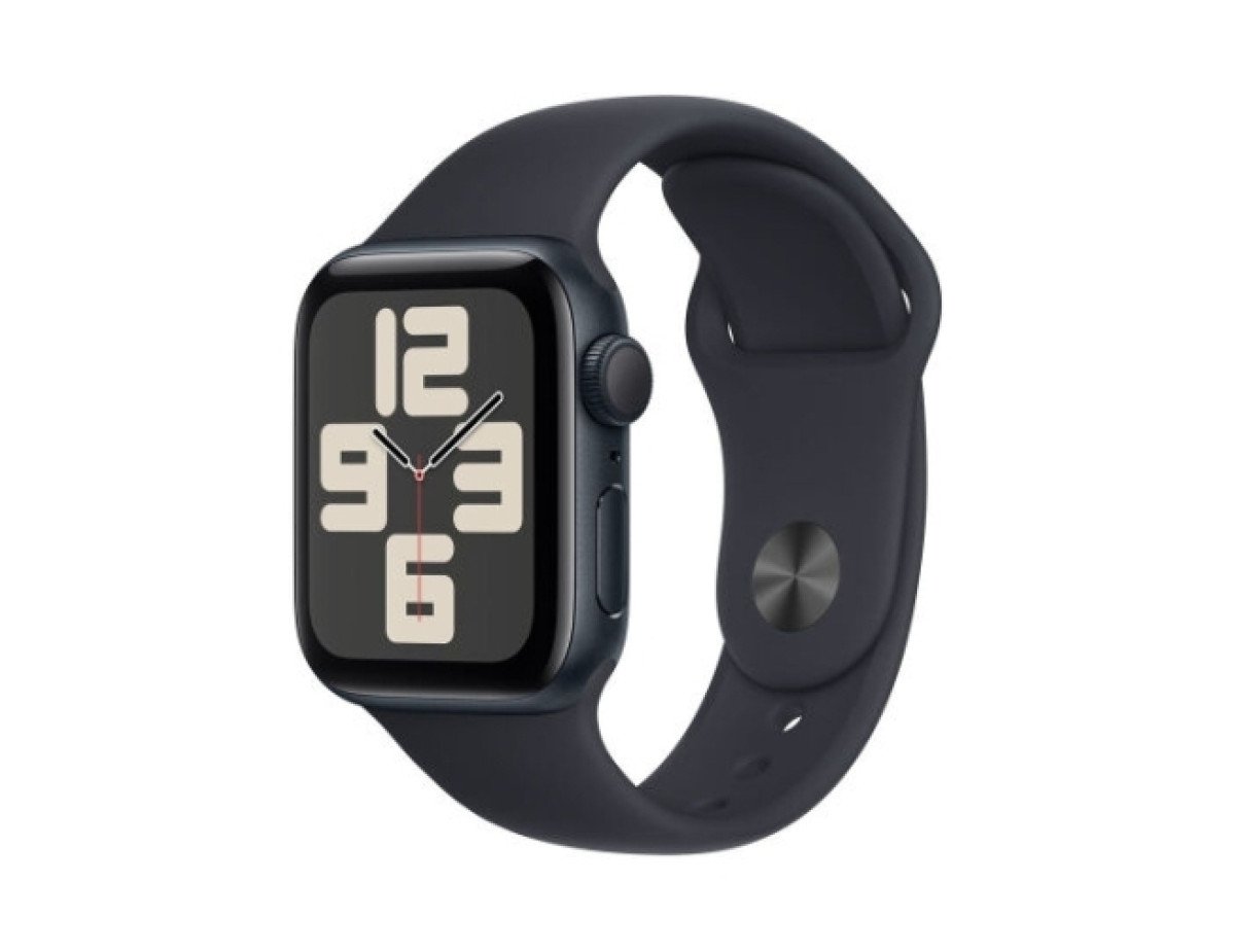 Apple Watch SE 2023 Aluminium 40mm Αδιάβροχο με Παλμογράφο (Midnight με Midnight Sport Band (M/L))