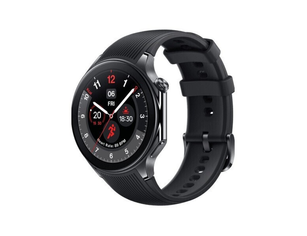 OnePlus Watch 2 Stainless Steel 47mm Αδιάβροχο με Παλμογράφο (Black Steel)