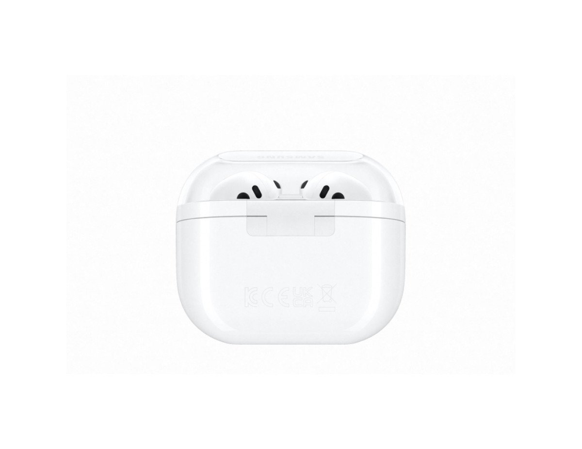 Samsung Galaxy Buds3 Bluetooth Handsfree Ακουστικά με Αντοχή στον Ιδρώτα και Θήκη Φόρτισης Λευκά