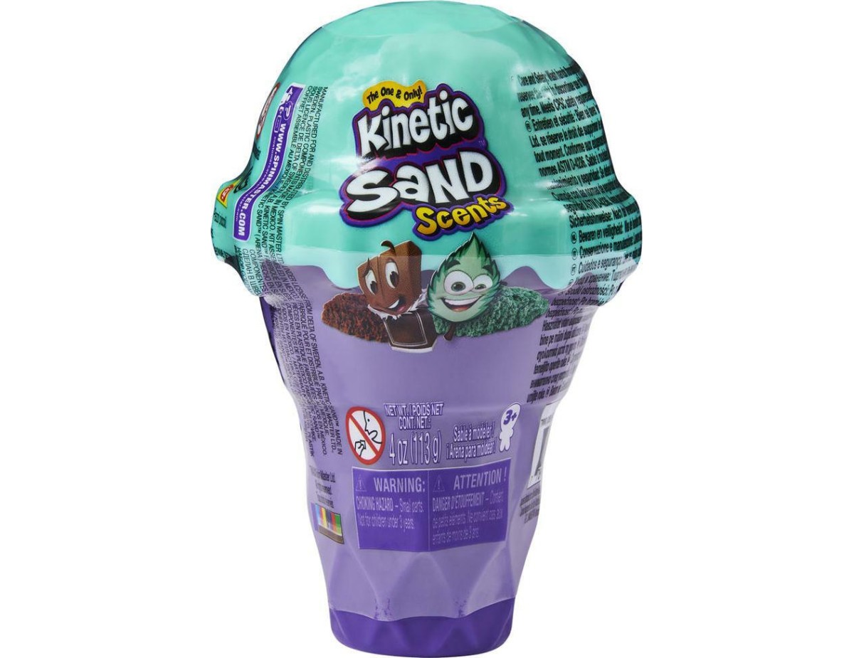 Spin Master Παιχνίδι Κατασκευών με Άμμο Kinetic Sand Scents Ice Cream Cone Container για Παιδιά 3+ Ετών (Διάφορα Σχέδια) 1τμχ 6058757