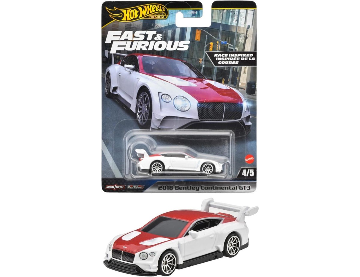 Hot Wheels Fast & Furious Αυτοκινητάκι 1:64 2018 Bentley Continental GT3 για 3+ Ετών HVR63 Hot Wheels Fast & Furious Αυτοκινητάκι 1:64 2018 Bentley Continental GT3 για 3+ Ετών HVR63