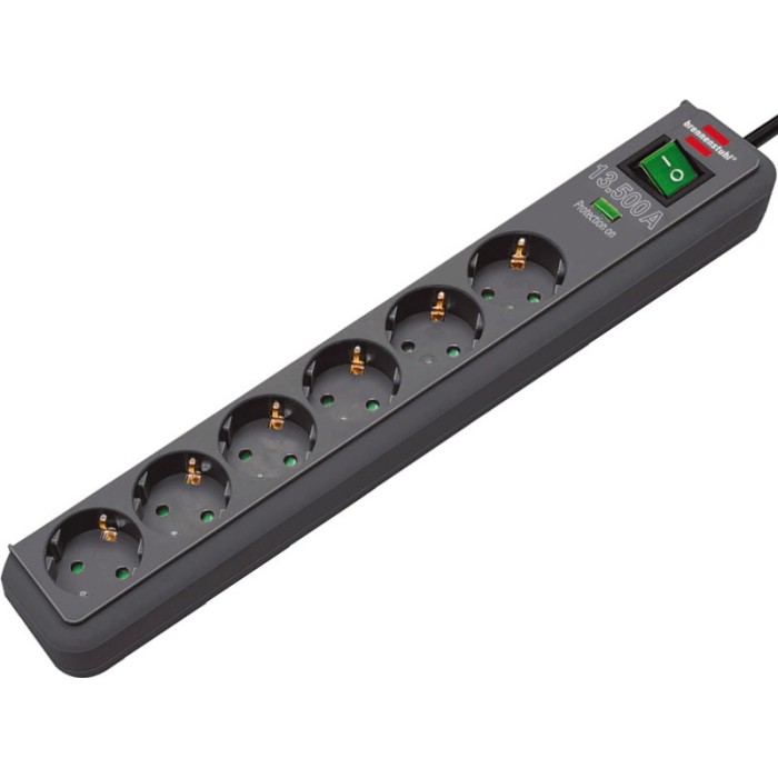 Brennenstuhl Eco-Line 13.500A Extension Lead 6-fold 5m SP