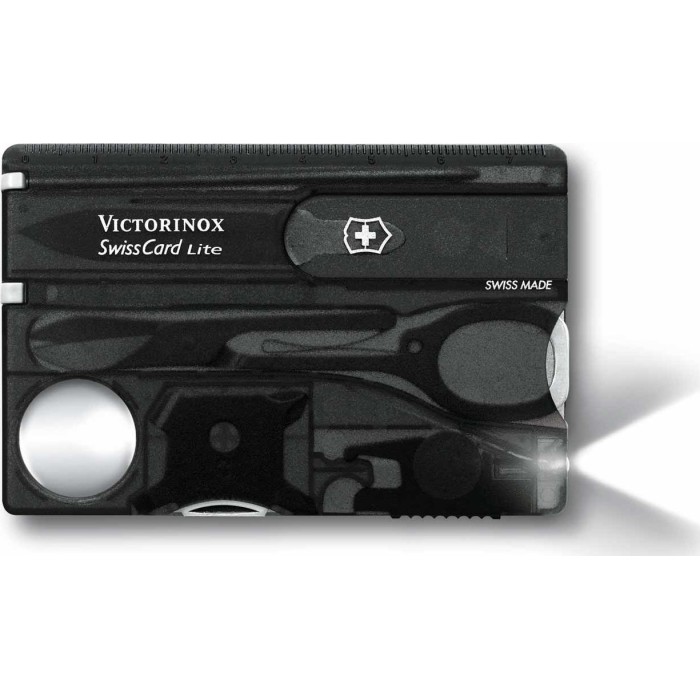 Victorinox SWISSCARD LITE black transparent