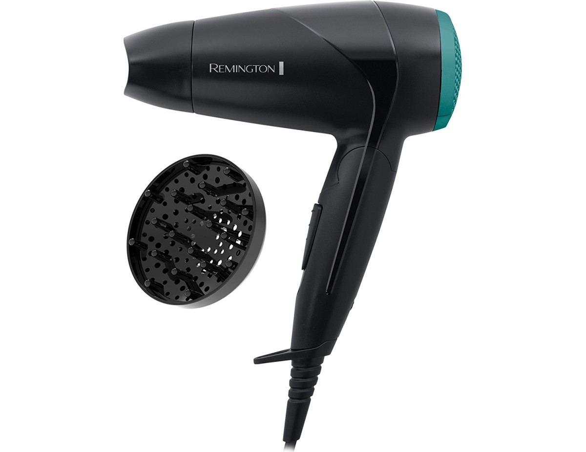Remington Asciugacapelli D1500 Da Viaggio Pieghevole 2000w Nero