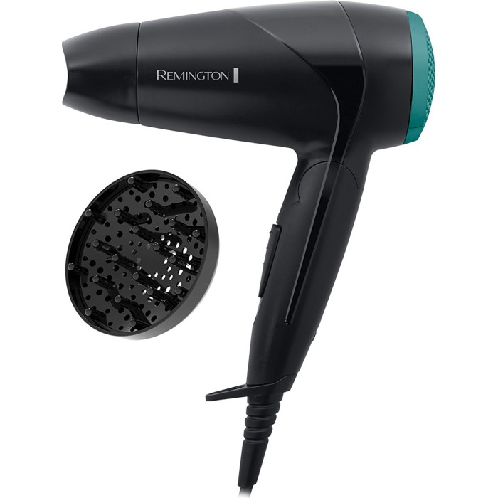 Remington Asciugacapelli D1500 Da Viaggio Pieghevole 2000w Nero