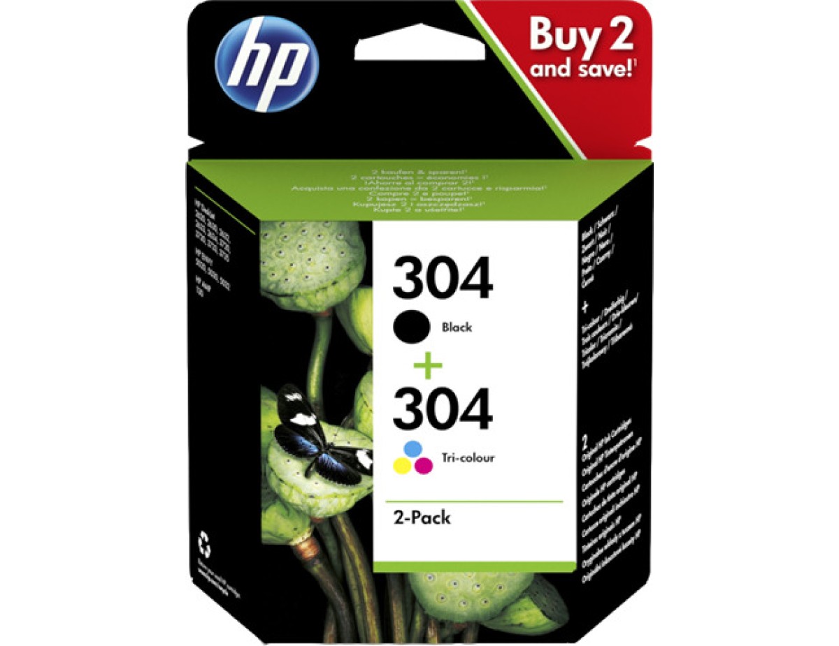 HP 3JB05AE ink cartridges black/3 colors No. 304 HP 3JB05AE ink cartridges black/3 colors No. 304