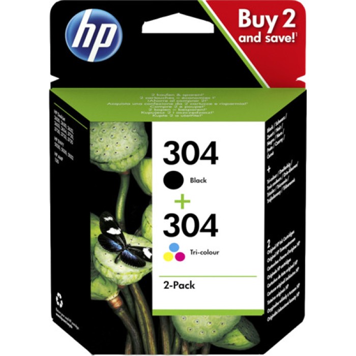 HP 3JB05AE ink cartridges black/3 colors No. 304 HP 3JB05AE ink cartridges black/3 colors No. 304