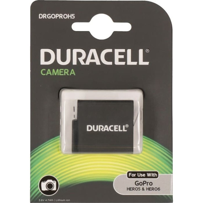 Duracell Li-Ion Battery 1250mAh for GoPro Hero 5/Hero 6/Hero 7 Duracell Li-Ion Battery 1250mAh for GoPro Hero 5/Hero 6/Hero 7