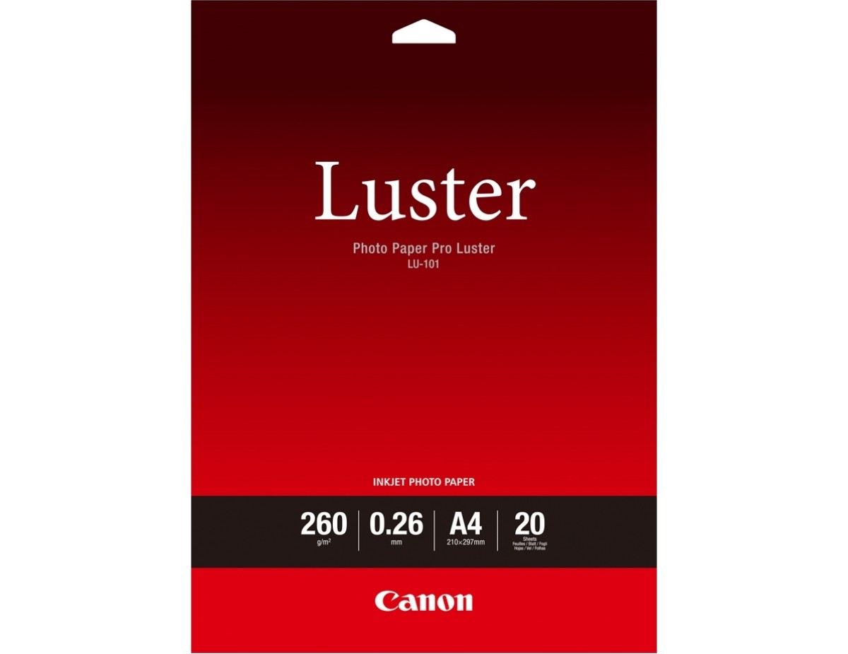 Canon LU-101 A 4 Photo Paper Pro Luster 260 g, 20 Sheets
