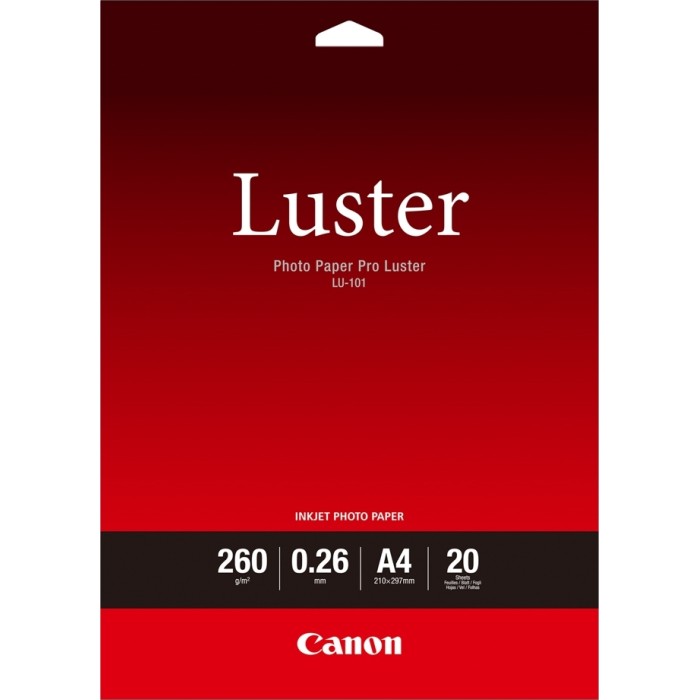 Canon LU-101 A 4 Photo Paper Pro Luster 260 g, 20 Sheets