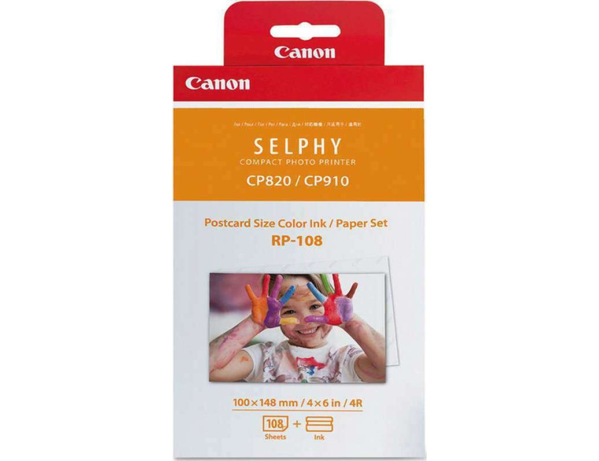 Canon RP-108 10x15 cm Color Ink/Paper Set (108 sheets) Canon RP-108 10x15 cm Color Ink/Paper Set (108 sheets)
