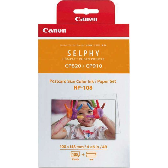 Canon RP-108 10x15 cm Color Ink/Paper Set (108 sheets) Canon RP-108 10x15 cm Color Ink/Paper Set (108 sheets)