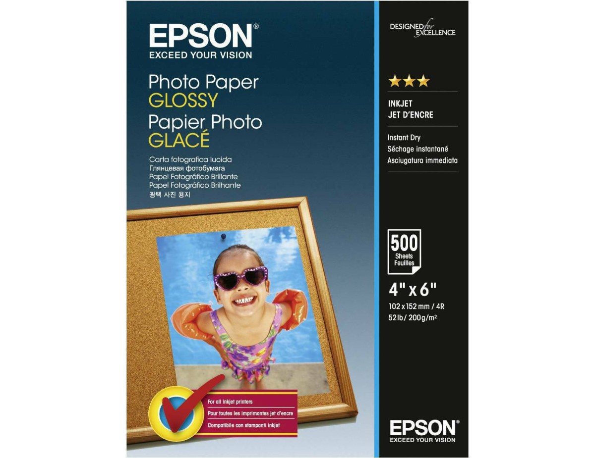 Epson Photo Paper Glossy 10x15 cm 500 Sheets 200 g
