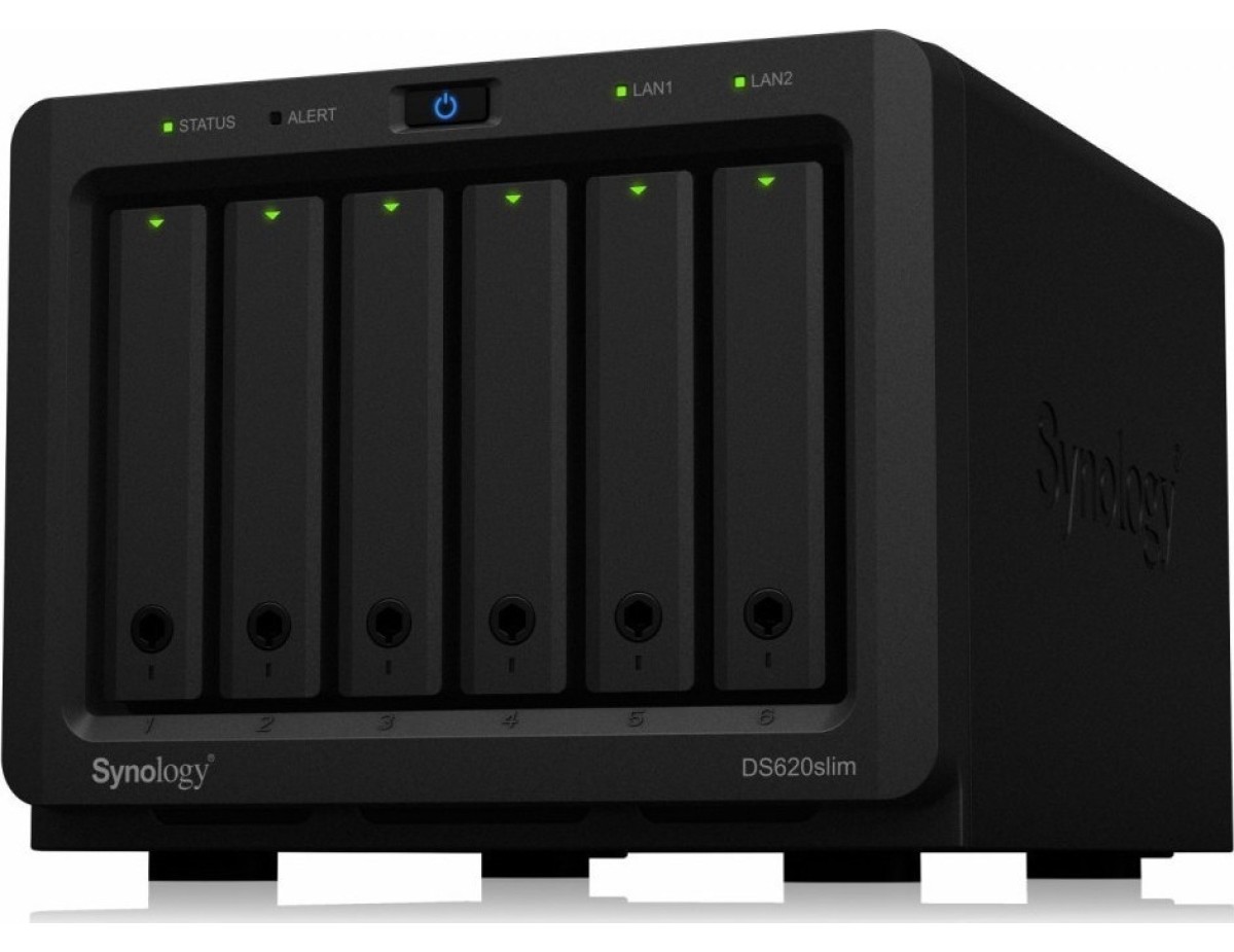 Synology DiskStation DS620slim NAS Tower με 6 θέσεις για HDD/SSD και 2 θύρες Ethernet