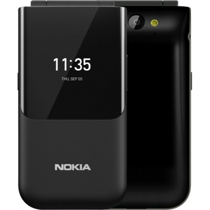 Nokia 2720 Flip Dual SIM Κινητό με Κουμπιά Ocean Black