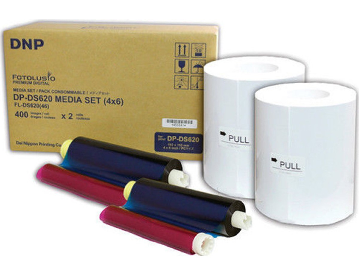 DNP DS 620 Media Kit 10x15 cm 2x 400 Sheets DNP DS 620 Media Kit 10x15 cm 2x 400 Sheets