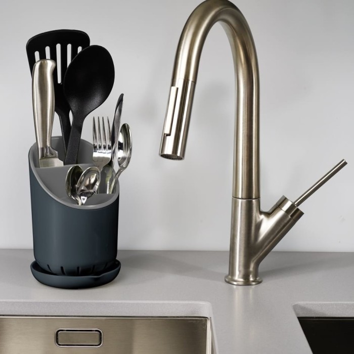 Joseph Joseph Dock Grey Cutlery Drainer Joseph Joseph Dock Grey Cutlery Drainer