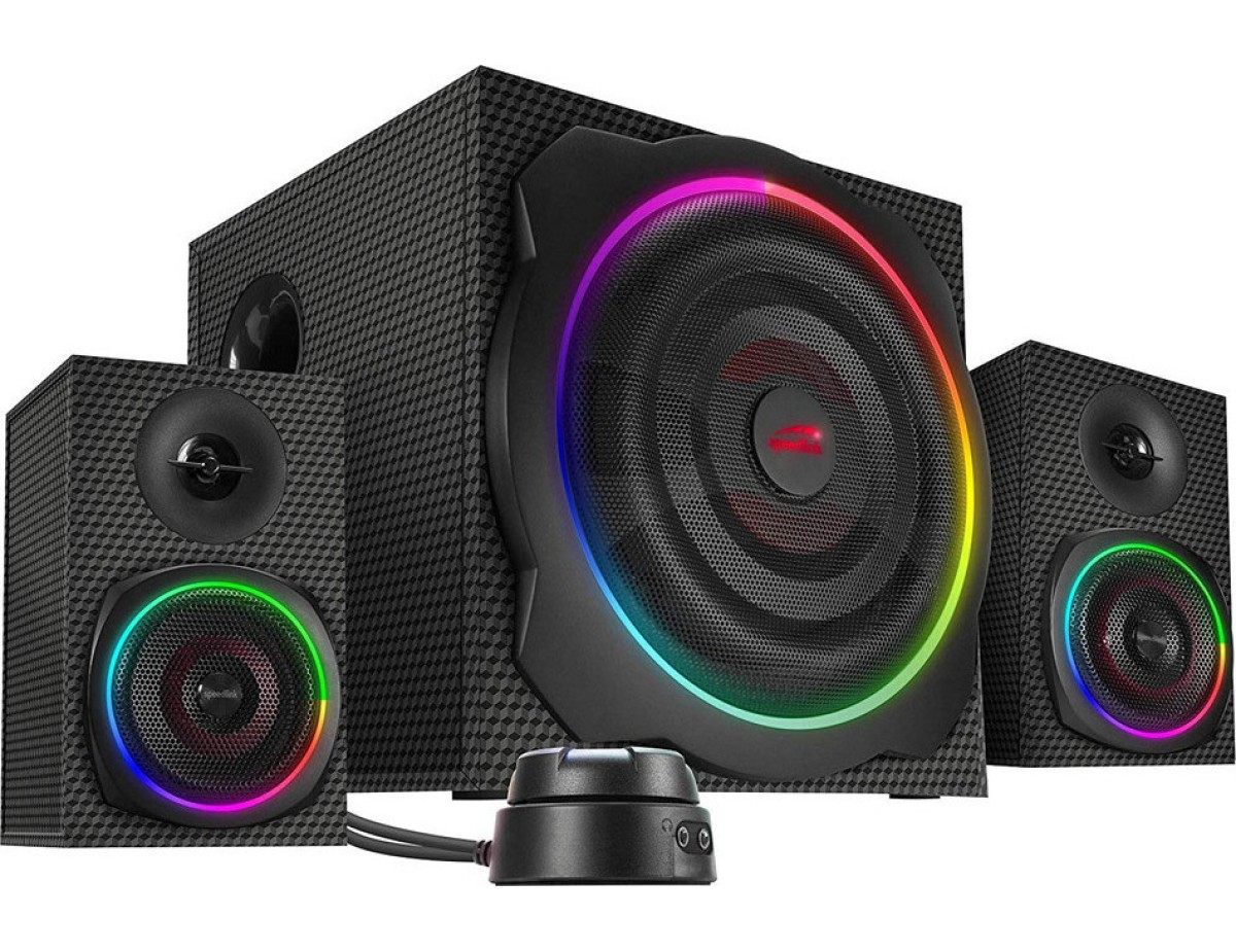 Speedlink GRAVITY CARBON RGB 2.1 Subwoofer System, black Speedlink GRAVITY CARBON RGB 2.1 Subwoofer System, black