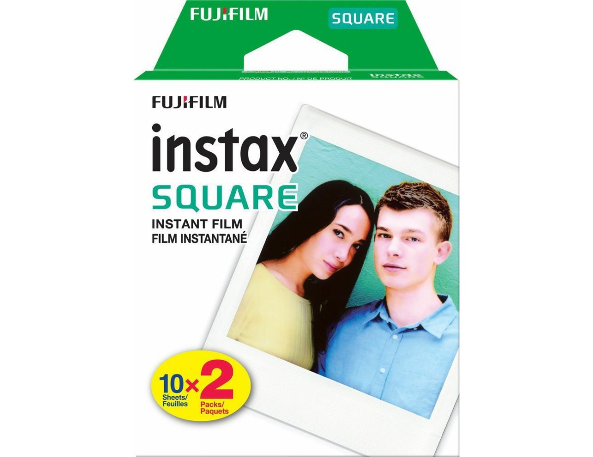1x2 Fujifilm Instax Square Film white frame NEW 1x2 Fujifilm Instax Square Film white frame NEW