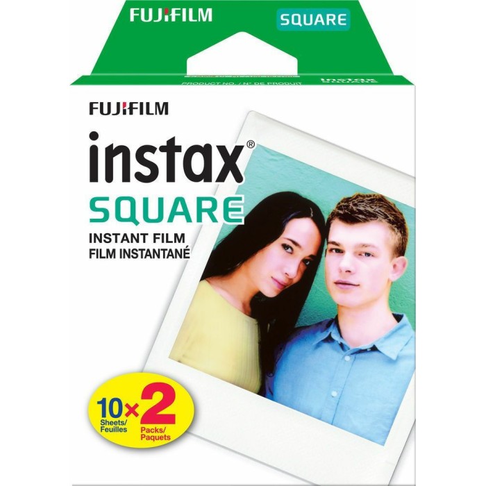 1x2 Fujifilm Instax Square Film white frame NEW 1x2 Fujifilm Instax Square Film white frame NEW