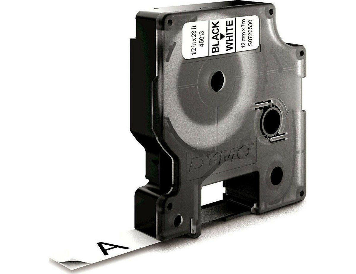 Dymo D1 12mm Black/White labels 45013 Dymo D1 12mm Black/White labels 45013