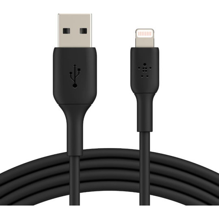 Belkin Lightning Cable 1m, PVC, black, mfi cert. Belkin Lightning Cable 1m, PVC, black, mfi cert.
