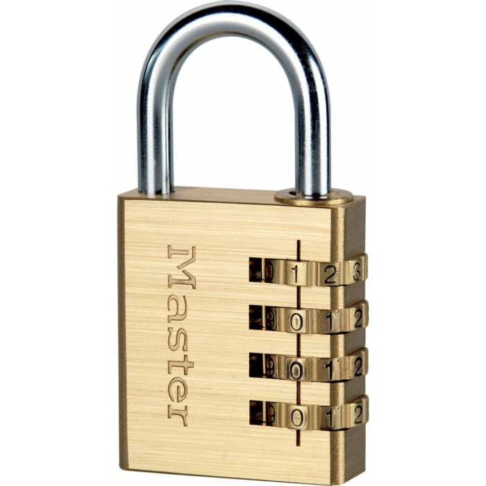 Master Lock Combination Lock Aluminium 40mm 604EURD Master Lock Combination Lock Aluminium 40mm 604EURD