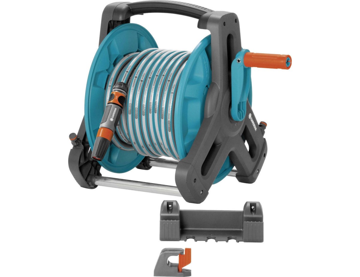 Gardena Classic Wall-Fixed Hose Reel 50 Set Gardena Classic Wall-Fixed Hose Reel 50 Set