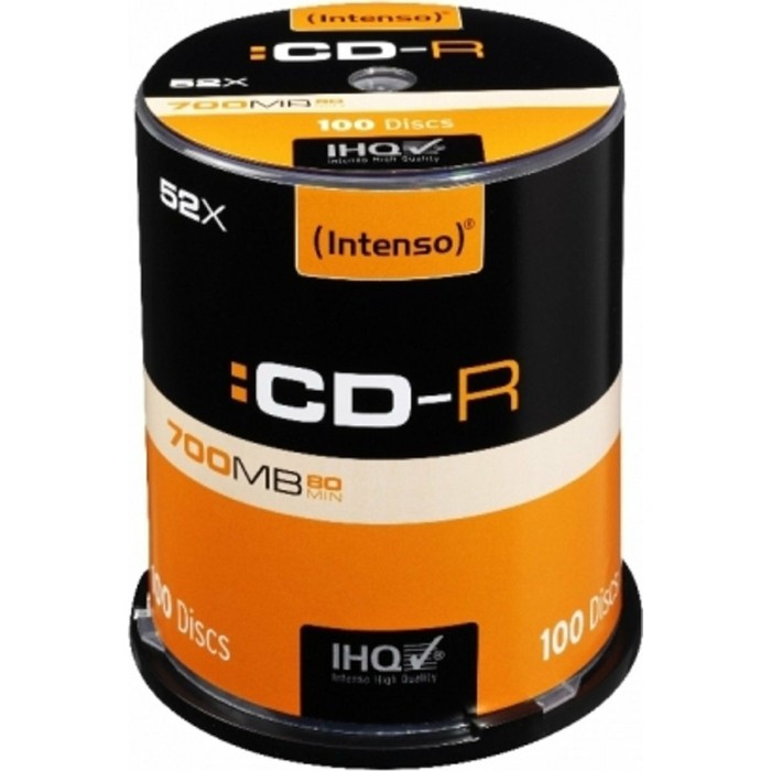 1x100 Intenso CD-R 80 / 700MB 52x Speed, Cakebox 1x100 Intenso CD-R 80 / 700MB 52x Speed, Cakebox