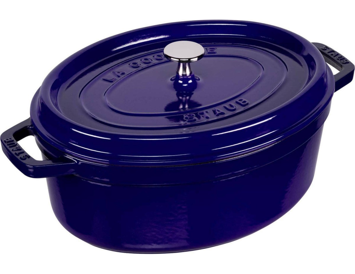 Staub Oval Cocotte, 29cm Dark Blue, Cast Iron